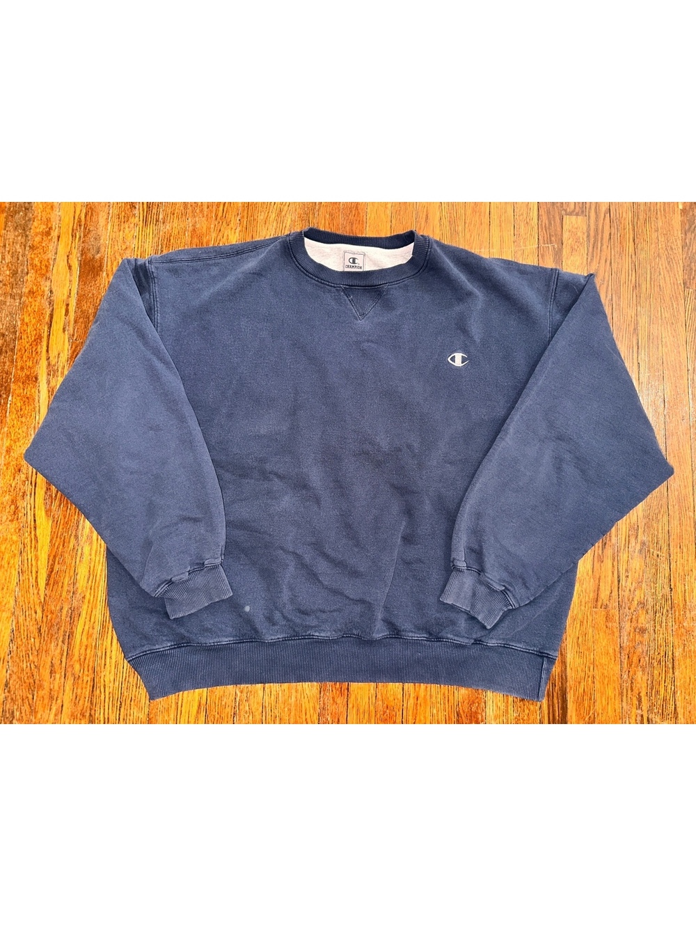 Vintage 90s Men’s XL Champion Navy Crewneck Sweatshirt